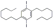 1,4-DIOCTYL-2,5-DIIODOBENZENE 结构式