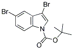 3,5-DIBROMOINDOLE-1-CARBOXYLIC ACID TERT-BUTYL ESTER 结构式