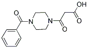 3-(4-BENZOYLPIPERAZIN-1-YL)-3-OXOPROPANOIC ACID 结构式