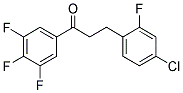 3-(4-CHLORO-2-FLUOROPHENYL)-3',4',5'-TRIFLUOROPROPIOPHENONE 结构式