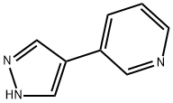 3-(1H吡唑-4-基)-吡啶 结构式