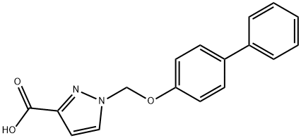 1-(BIPHENYL-4-YLOXYMETHYL)-1 H-PYRAZOLE-3-CARBOXYLIC ACID