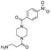 3-AMINO-1-[4-(4-NITRO-BENZOYL)-PIPERAZIN-1-YL]-PROPAN-1-ONE 结构式