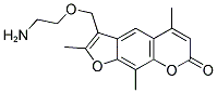 3-(2-AMINO-ETHOXYMETHYL)-2,5,9-TRIMETHYL-FURO[3,2-G]CHROMEN-7-ONE 结构式