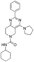2-PHENYL-4-PYRROLIDIN-1-YL-7,8-DIHYDRO-5H-PYRIDO[4,3-D]PYRIMIDINE-6-CARBOXYLIC ACID CYCLOHEXYLAMIDE 结构式