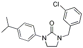 1-(3-CHLOROBENZYL)-3-(4-ISOPROPYLPHENYL)IMIDAZOLIDIN-2-ONE 结构式