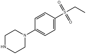 1-(4-乙基磺酰基苯基)哌嗪 结构式