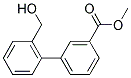 2'-HYDROXYMETHYL-BIPHENYL-3-CARBOXYLIC ACID METHYL ESTER 结构式