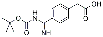 [4-(TERT-BUTOXYCARBONYLAMINO-IMINO-METHYL)-PHENYL]-ACETIC ACID 结构式