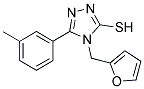 4-(2-FURYLMETHYL)-5-(3-METHYLPHENYL)-4H-1,2,4-TRIAZOLE-3-THIOL 结构式