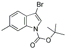 3-BROMO-6-METHYLINDOLE-1-CARBOXYLIC ACID TERT-BUTYL ESTER 结构式