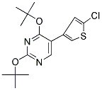 2,4-DITERT-BUTOXY-5-(5-CHLORO-3-THIENYL)PYRIMIDINE 结构式