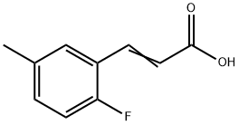 2-FLUORO-5-METHYLCINNAMIC ACID 结构式