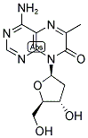 4-AMINO-6-METHYL-8-(2-DEOXY-B-D-RIBOFURANOSYL)-7(8H)-PTERIDONE 结构式