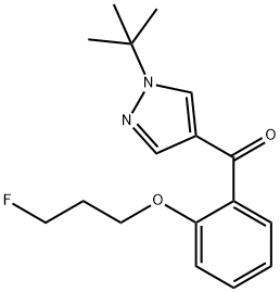 [1-(TERT-BUTYL)-1H-PYRAZOL-4-YL][2-(3-FLUOROPROPOXY)PHENYL]METHANONE 结构式