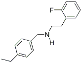 N-(4-ETHYLBENZYL)-2-(2-FLUOROPHENYL)ETHANAMINE 结构式