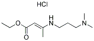 Ethyl (2E)-3-([3-(dimethylamino)propyl]amino)but-2-enoate hydrochloride 结构式