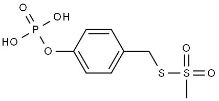 4-PHOSPHORYLOXYBENZYL METHANETHIOSULFONATE 结构式