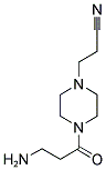 3-[4-(3-AMINO-PROPIONYL)-PIPERAZIN-1-YL]-PROPIONITRILE 结构式