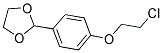 2-[4-(2-CHLOROETHOXY)PHENYL]-[1,3]-DIOXOLANE 结构式