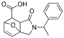 4-OXO-3-(1-PHENYLETHYL)-10-OXA-3-AZATRICYCLO[5.2.1.0~1,5~]DEC-8-ENE-6-CARBOXYLIC ACID 结构式