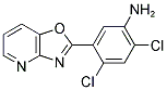 2,4-DICHLORO-5-OXAZOLO[4,5-B]PYRIDIN-2-YL-PHENYLAMINE 结构式