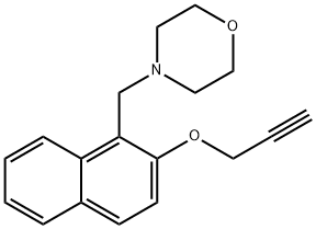 4-((2-(丙-2-炔-1-基氧基)萘-1-基)甲基)吗啉 结构式