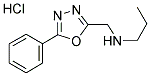 (5-PHENYL-[1,3,4]OXADIAZOL-2-YLMETHYL)-PROPYL-AMINE HYDROCHLORIDE 结构式