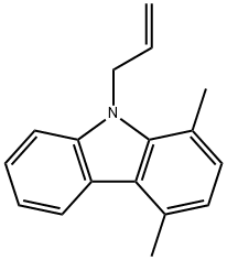 9-ALLYL-1,4-DIMETHYL-9H-CARBAZOLE 结构式