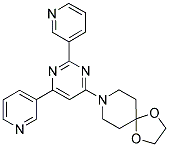 8-(2,6-DIPYRIDIN-3-YLPYRIMIDIN-4-YL)-1,4-DIOXA-8-AZASPIRO[4.5]DECANE 结构式