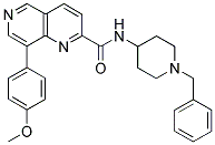 8-(4-METHOXY-PHENYL)-[1,6]NAPHTHYRIDINE-2-CARBOXYLIC ACID (1-BENZYL-PIPERIDIN-4-YL)-AMIDE 结构式