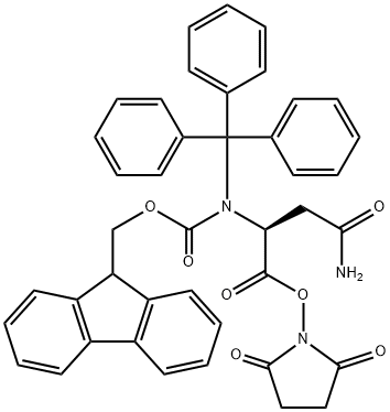 FMOC-ASN(TRT)-OSU 结构式