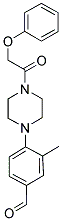 3-METHYL-4-[4-(PHENOXYACETYL)PIPERAZIN-1-YL]BENZALDEHYDE 结构式