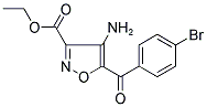 ETHYL 4-AMINO-5-(4-BROMOBENZOYL)-3-ISOXAZOLECARBOXYLATE 结构式