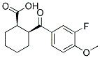 顺式-2-(3-氟-4-甲氧基苯甲酰)环己烷-1-羧酸 结构式