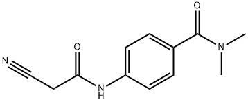 4-(2-氰基乙酰胺)-N,N-二甲基苯甲酰胺 结构式