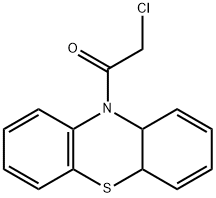 2-CHLORO-1-(4A,10A-DIHYDRO-PHENOTHIAZIN-10-YL)-ETHANONE 结构式