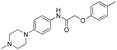 N-(4-(4-METHYLPIPERAZIN-1-YL)PHENYL)-2-(P-TOLYLOXY)ACETAMIDE 结构式