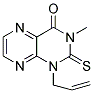 1-Allyl-3-methyl-2-thioxo-2,3-dihydro-4(1H)-pteridinone 结构式