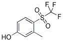 3-METHYL-4-(TRIFLUOROMETHYLSULFONYL)PHENOL 结构式