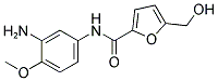 5-Hydroxymethyl-furan-2-carboxylic acid (3-amino-4-methoxy-phenyl)-amide 结构式
