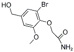 2-[2-BROMO-4-(HYDROXYMETHYL)-6-METHOXYPHENOXY]ACETAMIDE 结构式