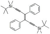 3,4-DIPHENYL-1,6-BIS(TERT-BUTYLDIMETHYLSILYL)-3-HEXEN-1,5-DIYNE 结构式