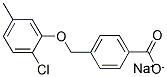 SODIUM, 4-(2-CHLORO-5-METHYL-PHENOXYMETHYL)-BENZOATE 结构式