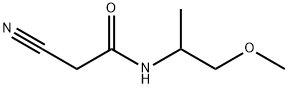 2-氰基-N-(1-甲氧基丙-2-基)乙酰胺 结构式