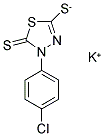 POTASSIUM 4-(4-CHLOROPHENYL)-5-THIOXO-4,5-DIHYDRO-1,3,4-THIADIAZOLE-2-THIOLATE 结构式