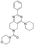 MORPHOLIN-4-YL-(2-PHENYL-4-PIPERIDIN-1-YL-7,8-DIHYDRO-5H-PYRIDO[4,3-D]PYRIMIDIN-6-YL)-METHANONE 结构式