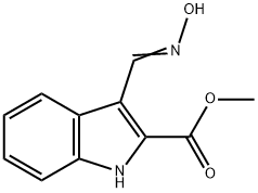 METHYL 3-[(HYDROXYIMINO)METHYL]-1H-INDOLE-2-CARBOXYLATE 结构式