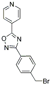 4-(3-[4-(Bromomethyl)phenyl]-1,2,4-oxadiazol-5-yl)pyridine 结构式