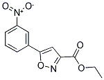 Ethyl 5-(3-nitrophenyl)-3-isoxazolecarboxylate 结构式